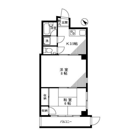 町屋駅 徒歩6分 1階の物件間取画像